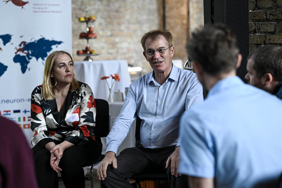 World café discussions, Moderator: Hella Lichtenberg, ERA-NET NEURON Midterm Symposium, May 2024, Berlin.