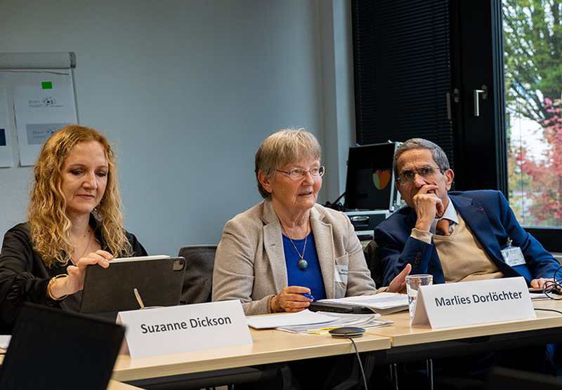 Dickson, Dorlöchter and Amouyel at CSA BrainHealth kick-off