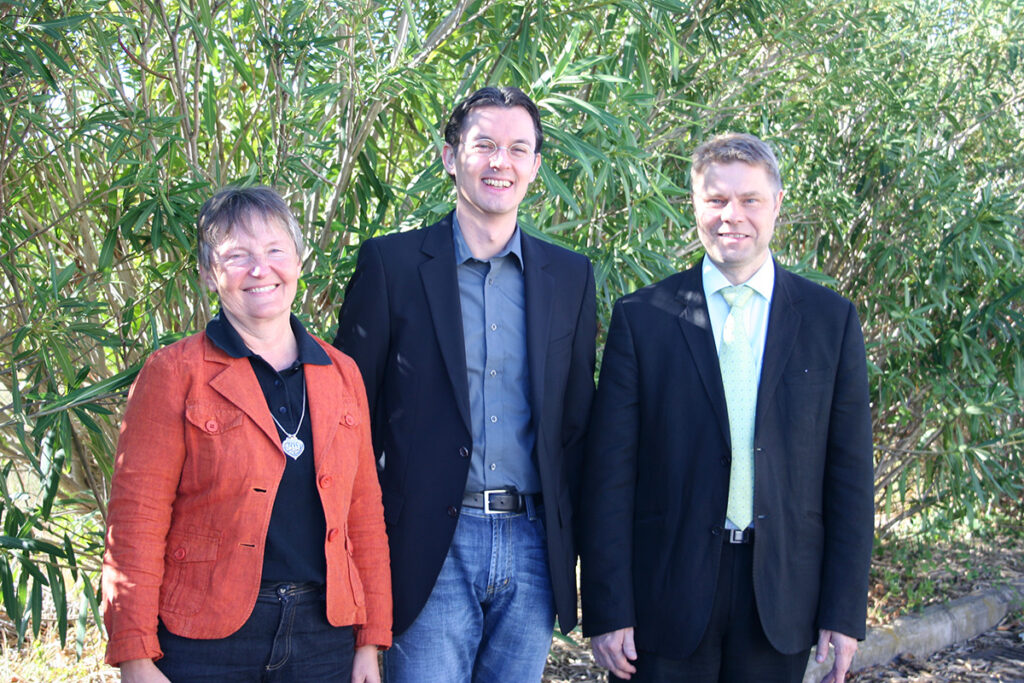Dr. Marlies Dorlöchter, Dr. Jens Schwamborn and Dr. Erkki Raulo