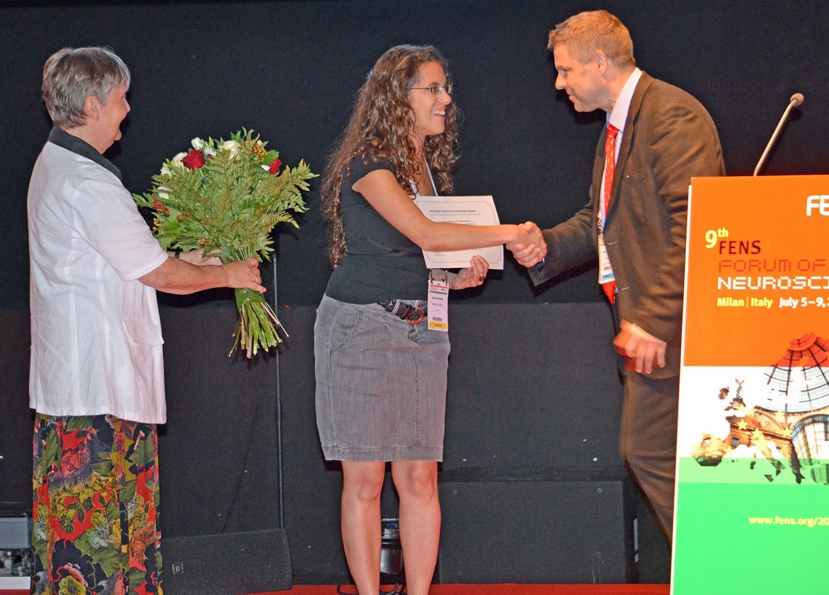 Dr. Marlies Dorlöchter, EPNA Awardee 2013 Dr. Nadia Kaouane and Erkki Raulo