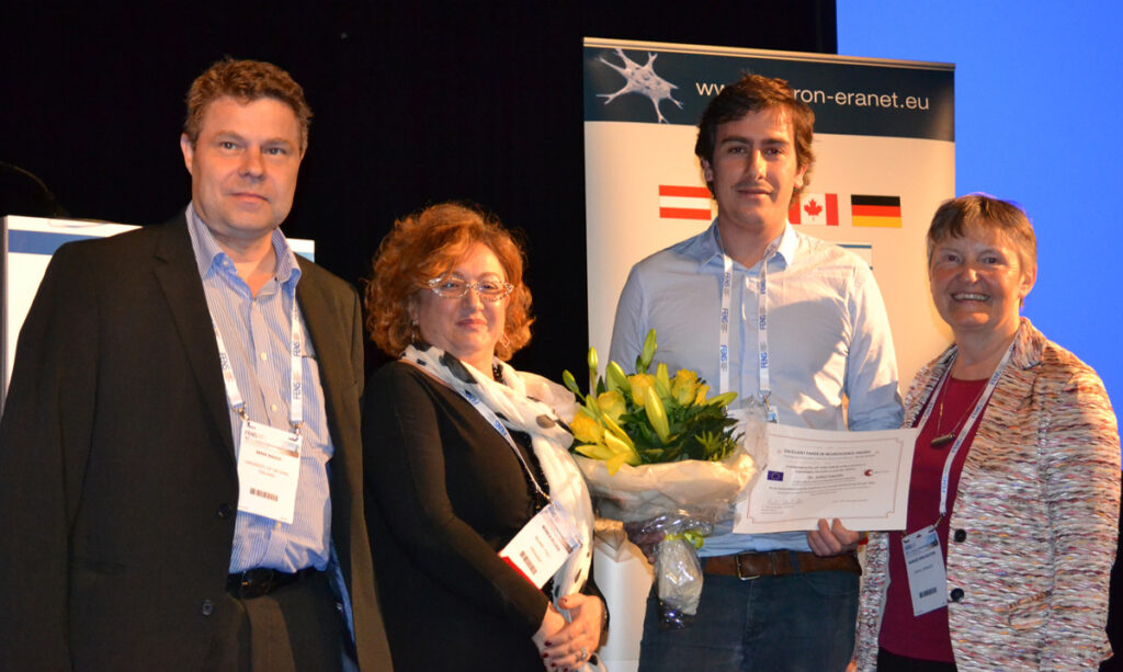 Erkki Raulo, Dr. Monica de Luca, EPNA Awardee 2015 Dr. Julien Courtin and Dr. Marlies Dorlöchter