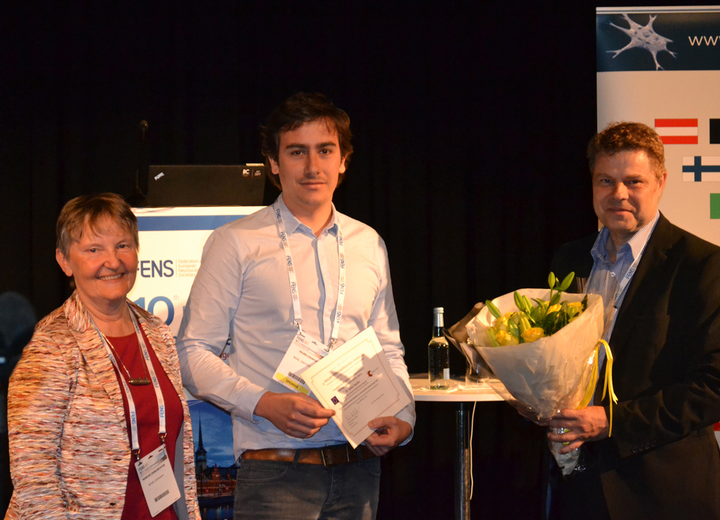 Dr. Marlies Dorlöchter, EPNA Awardee 2015 Dr. Julien Courtin and Erkki Raulo